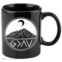 God Is Greater Than High And Lows Mountain Camping 11oz C Handle Ceramic Mug