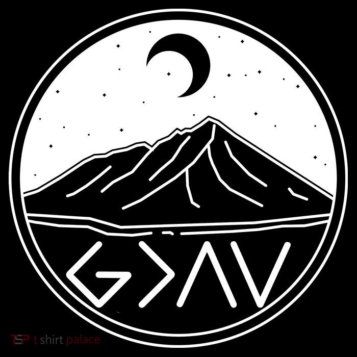 God Is Greater Than High And Lows Mountain Camping Poster