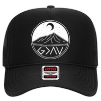 God Is Greater Than High And Lows Mountain Camping Hat