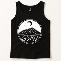 God Is Greater Than High And Lows Mountain Camping Tank Top