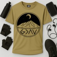 God Is Greater Than High And Lows Mountain Camping Performance Shirt