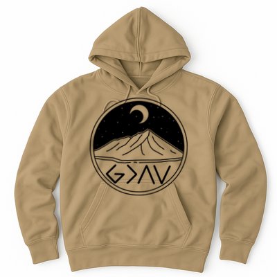 God Is Greater Than High And Lows Mountain Camping Hoodie