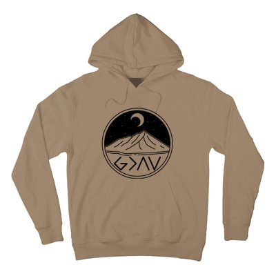 God Is Greater Than High And Lows Mountain Camping Hoodie