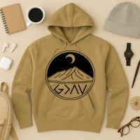 God Is Greater Than High And Lows Mountain Camping Hoodie