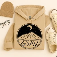 God Is Greater Than High And Lows Mountain Camping Hoodie