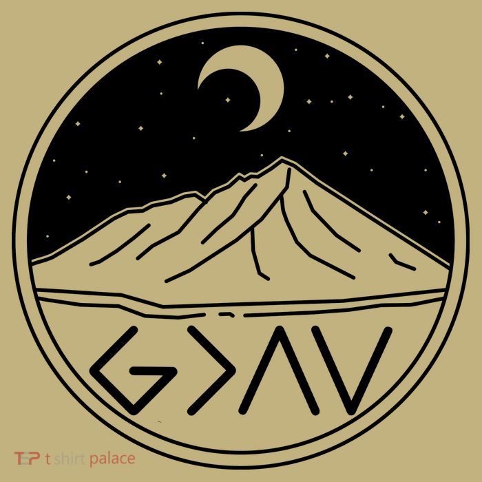 God Is Greater Than High And Lows Mountain Camping Magnet