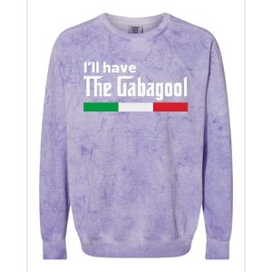 Gabagool Italy Gifts for Italians Capicola NJ New Jersey Colorblast Crewneck Sweatshirt