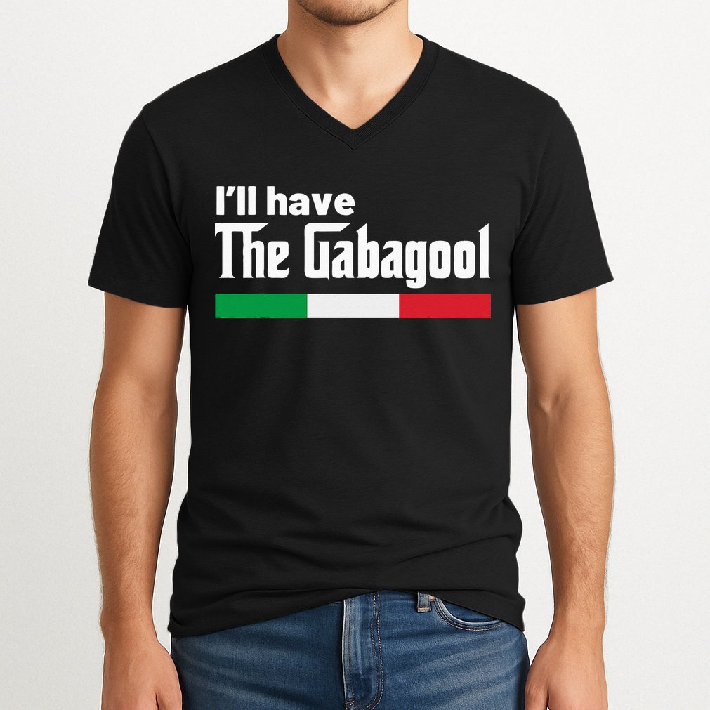 Gabagool Italy Gifts for Italians Capicola NJ New Jersey V-Neck T-Shirt