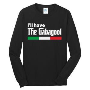 Gabagool Italy Gifts for Italians Capicola NJ New Jersey Tall Long Sleeve T-Shirt