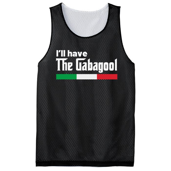 Gabagool Italy Gifts for Italians Capicola NJ New Jersey Mesh Reversible Basketball Jersey Tank