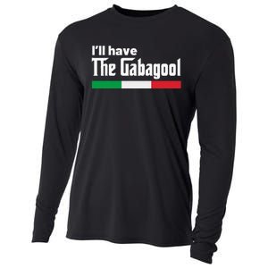 Gabagool Italy Gifts for Italians Capicola NJ New Jersey Cooling Performance Long Sleeve Crew