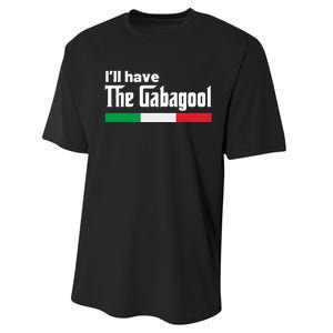 Gabagool Italy Gifts for Italians Capicola NJ New Jersey Performance Sprint T-Shirt