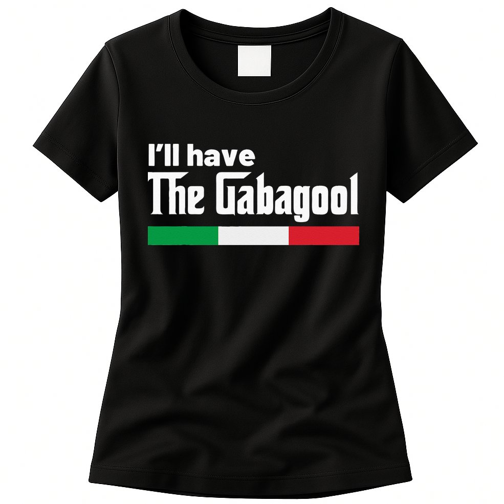 Gabagool Italy Gifts for Italians Capicola NJ New Jersey Womens T-Shirt