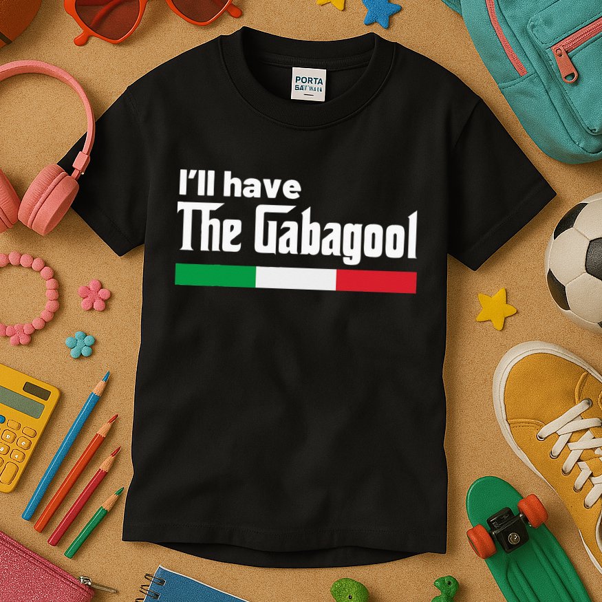 Gabagool Italy Gifts for Italians Capicola NJ New Jersey Kids T-Shirt