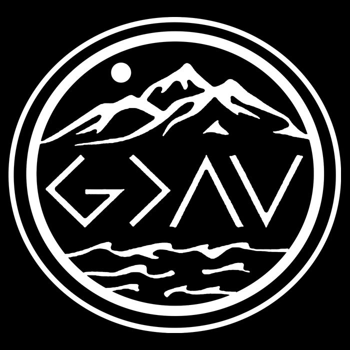 God Is Greater Than The High And Lows Graphic Inspirational Christian Mountain Impact Tech Backpack