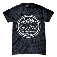 God Is Greater Than The High And Lows Graphic Inspirational Christian Mountain Tie-Dye T-Shirt