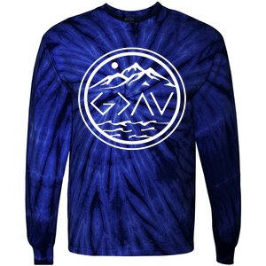 God Is Greater Than The High And Lows Graphic Inspirational Christian Mountain Tie-Dye Long Sleeve Shirt