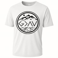 God Is Greater Than The High And Lows Graphic Inspirational Christian Mountain Performance Shirt