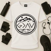 God Is Greater Than The High And Lows Graphic Inspirational Christian Mountain Performance Shirt