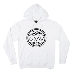 God Is Greater Than The High And Lows Graphic Inspirational Christian Mountain Hoodie