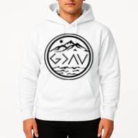 God Is Greater Than The High And Lows Graphic Inspirational Christian Mountain Hoodie