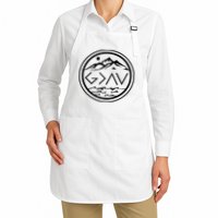 God Is Greater Than The High And Lows Graphic Inspirational Christian Mountain Full-Length Apron With Pockets