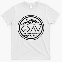 God Is Greater Than The High And Lows Graphic Inspirational Christian Mountain T-Shirt