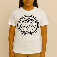 God Is Greater Than The High And Lows Graphic Inspirational Christian Mountain T-Shirt