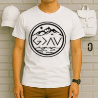 God Is Greater Than The High And Lows Graphic Inspirational Christian Mountain T-Shirt