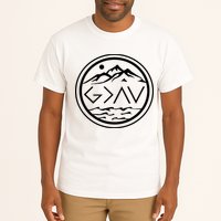 God Is Greater Than The High And Lows Graphic Inspirational Christian Mountain Tall T-Shirt