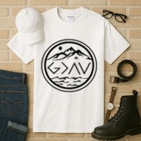 God Is Greater Than The High And Lows Graphic Inspirational Christian Mountain Tall T-Shirt