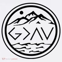 God Is Greater Than The High And Lows Graphic Inspirational Christian Mountain Button