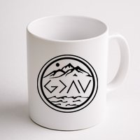 God Is Greater Than The High And Lows Graphic Inspirational Christian Mountain Mug