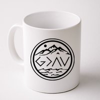 God Is Greater Than The High And Lows Graphic Inspirational Christian Mountain Mug