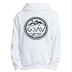 God Is Greater Than The High And Lows Graphic Inspirational Christian Mountain Urban Pullover Hoodie