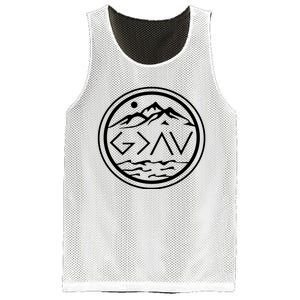 God Is Greater Than The High And Lows Graphic Inspirational Christian Mountain Mesh Reversible Basketball Jersey Tank