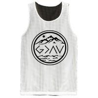 God Is Greater Than The High And Lows Graphic Inspirational Christian Mountain Mesh Reversible Basketball Jersey Tank