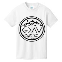 God Is Greater Than The High And Lows Graphic Inspirational Christian Mountain Kids T-Shirt
