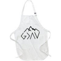 God Is Greater Than The Highs And Lows Minimalist Mountains Apron