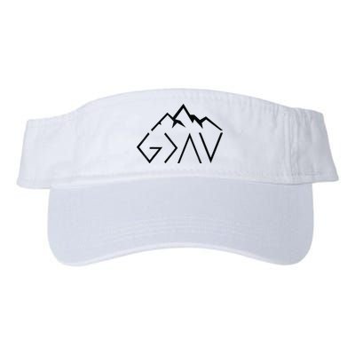 God Is Greater Than The Highs And Lows Minimalist Mountains Visor