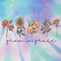 Grow In Grace Wildflower Boho Christian Scripture Religious Legacy Tie Dye Trucker Hat