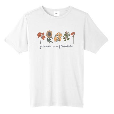 Grow In Grace Wildflower Boho Christian Scripture Religious Tall Fusion ChromaSoft Performance T-Shirt