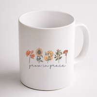 Grow In Grace Wildflower Boho Christian Scripture Religious Mug