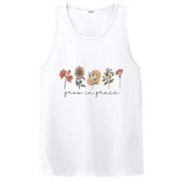 Grow In Grace Wildflower Boho Christian Scripture Religious PosiCharge Competitor Tank
