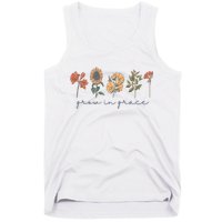 Grow In Grace Wildflower Boho Christian Scripture Religious Tank Top