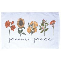 Grow In Grace Wildflower Boho Christian Scripture Religious Microfiber Hand Towel