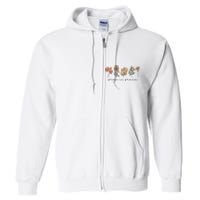 Grow In Grace Wildflower Boho Christian Scripture Religious Full Zip Hoodie