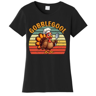 Gobblegool Italian Gobble Turkey Day Fall Thanksgiving Women's T-Shirt