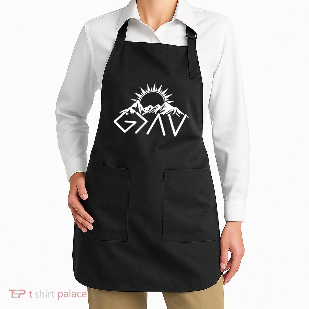 God Is Greater Than High And Lows Shirt Give God Country Music Cowboy Camp Apron