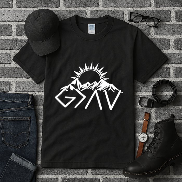 God Is Greater Than High And Lows Shirt Give God Country Music Cowboy Camp Tall T-Shirt